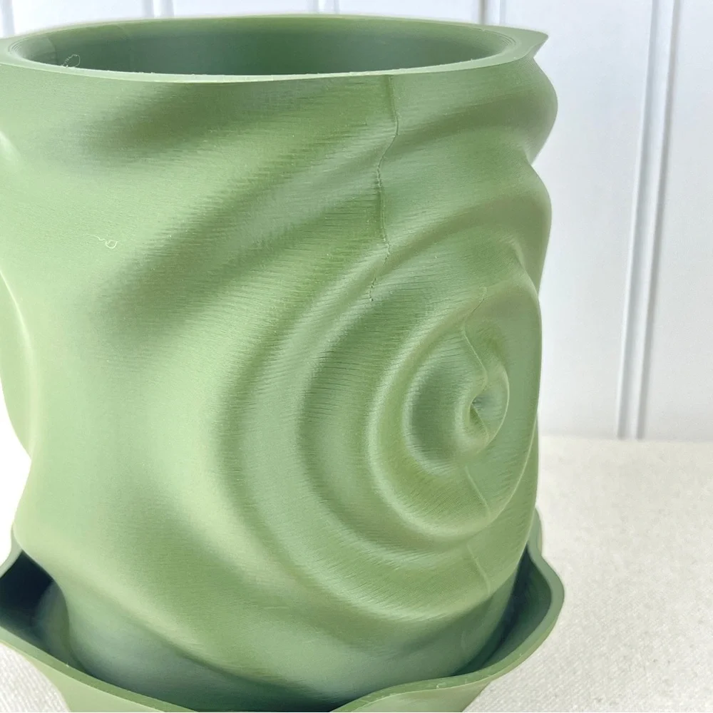 Modern Planter Pot, Waterdrop Planter, Modern Ripple Effect Planter